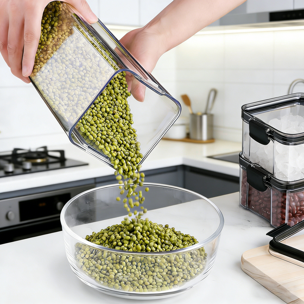 Transparent Food-Grade Airtight Containers