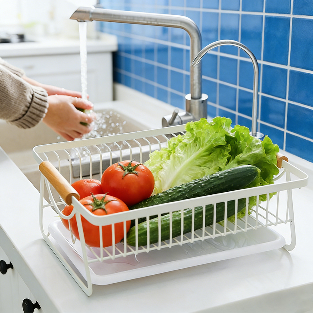 Kitchen Dish Drainer | Bowl & Utensil Organizer, Simple & Practical