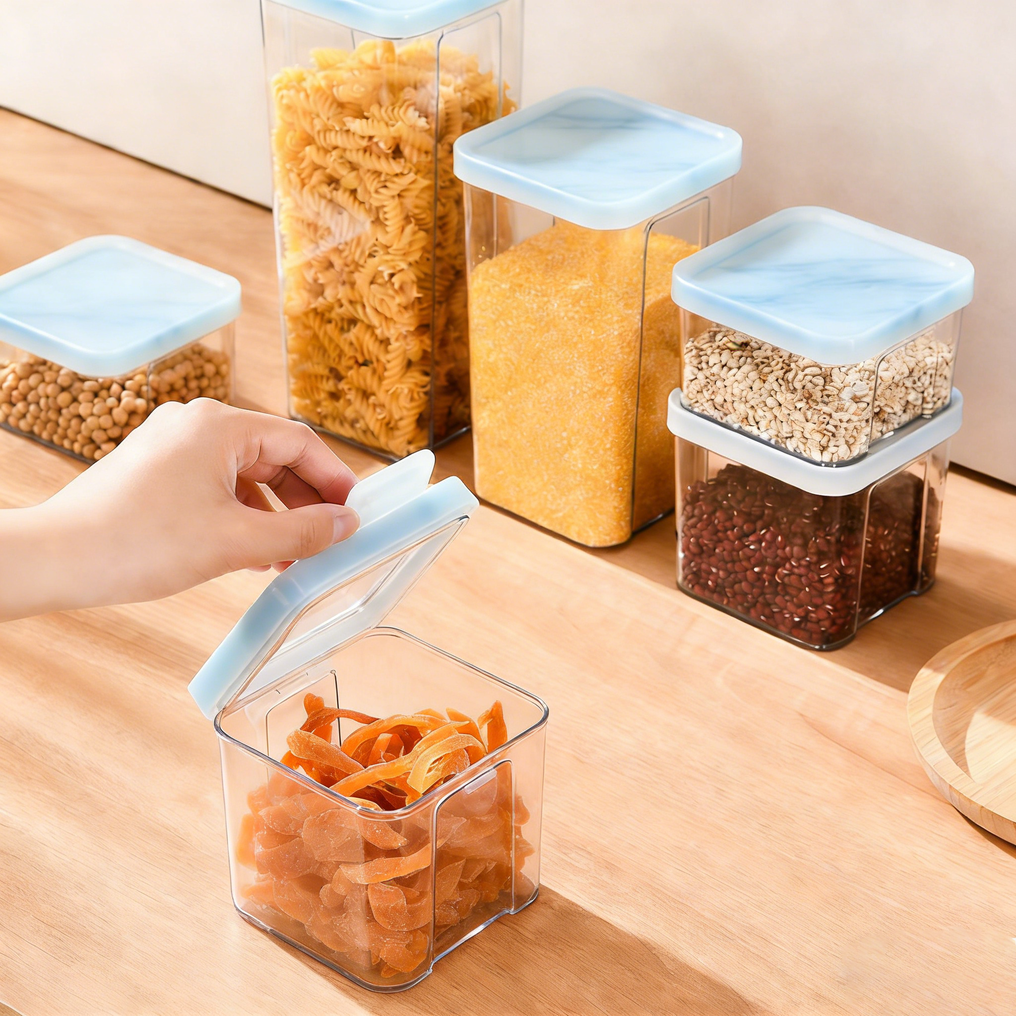 White Lid Airtight Jar｜Grains & Dry Foods