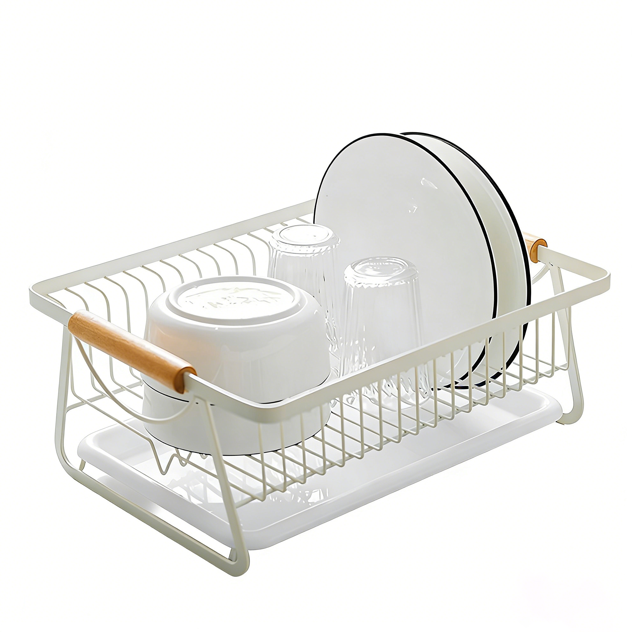 Kitchen Dish Drainer | Bowl & Utensil Organizer, Simple & Practical