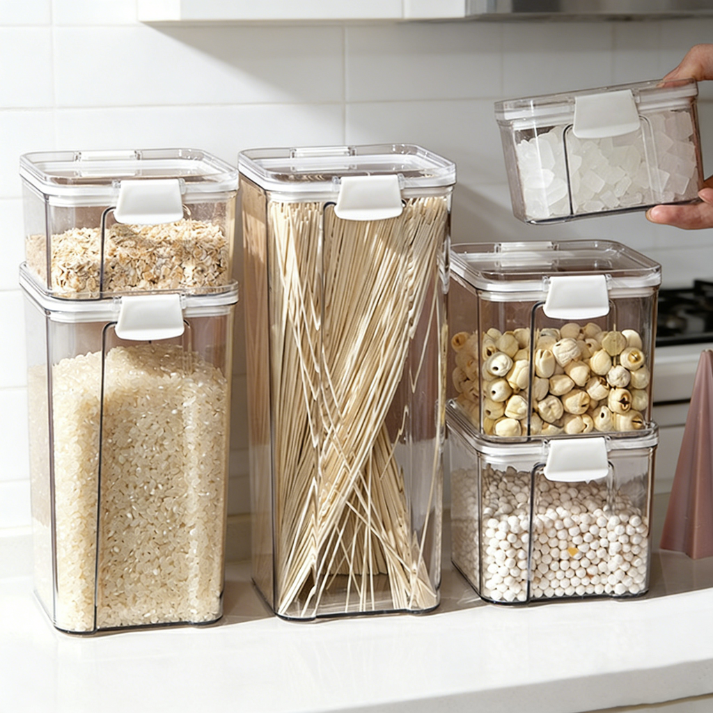 Transparent Food-Grade Airtight Containers