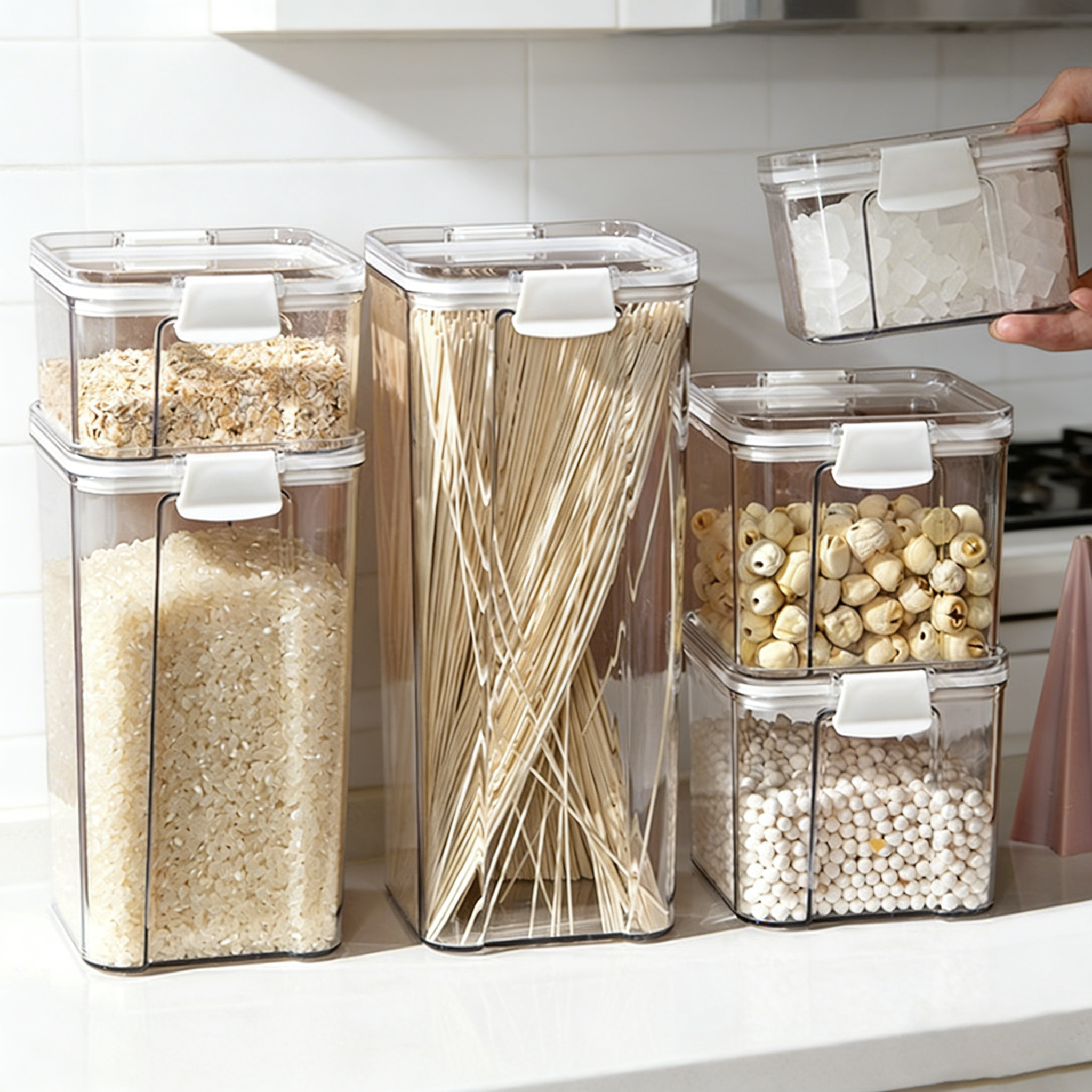 Transparent Food-Grade Airtight Containers